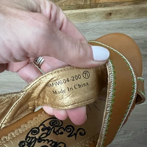 Naughty Monkey New Wedge Slingback Sandals with Colorful Outsole - Picture 13 of 13